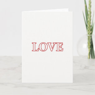 Tarjeta de Cumpleaños con Contorno Rojo Simple de