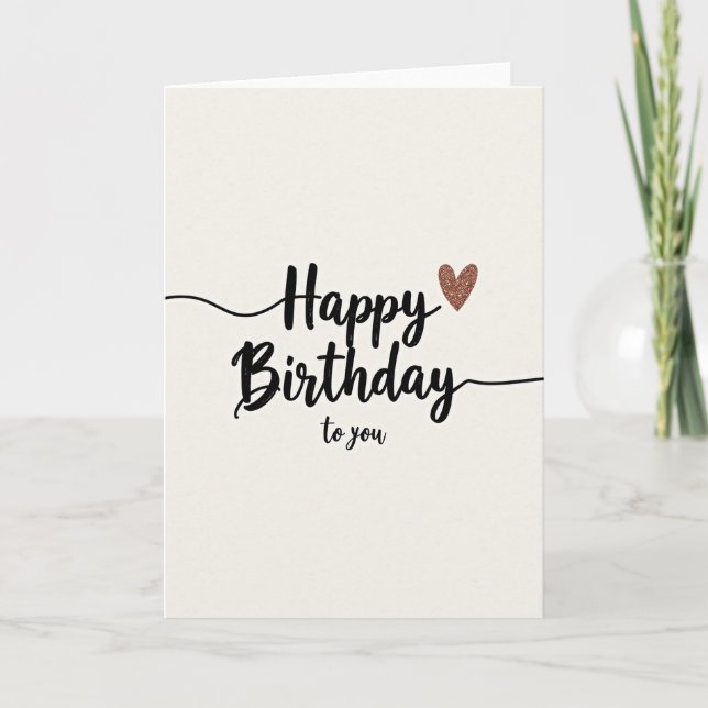 Tarjeta de cumpleaños con corazón especialmente di (Anverso)