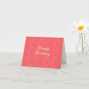Tarjeta de cumpleaños con corazones