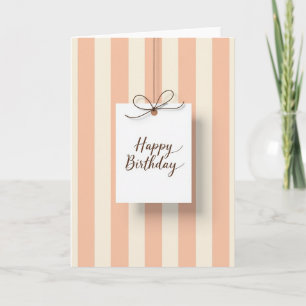 Tarjeta de cumpleaños con cuerda dulce