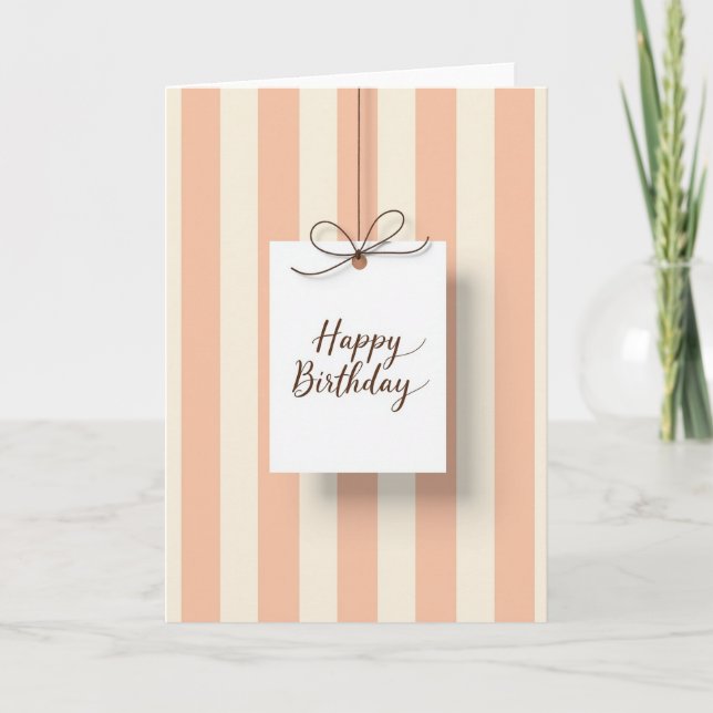 Tarjeta de cumpleaños con cuerda dulce (Anverso)