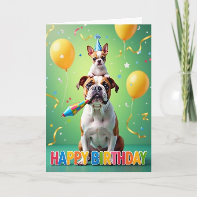 Tarjeta de cumpleaños con Cuerno de Lunares (Anverso)