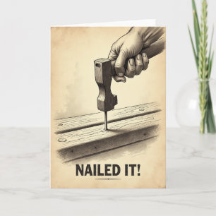 Tarjeta de cumpleaños con diseño vintage