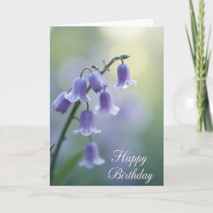 Tarjeta de cumpleaños con efecto Bokeh soñador