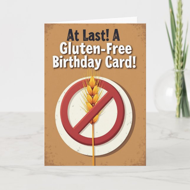 Tarjeta de cumpleaños con emblema de grano (Anverso)