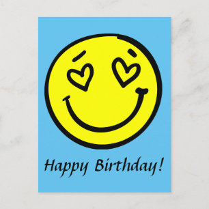 Tarjeta de cumpleaños con emoji
