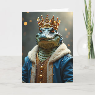 Tarjeta de cumpleaños con escamas regias