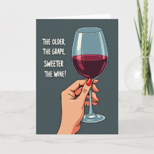 Tarjeta de cumpleaños con espejo de mano Chic