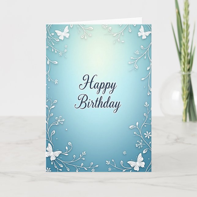 Tarjeta de cumpleaños con filigrana de Aqua (Anverso)