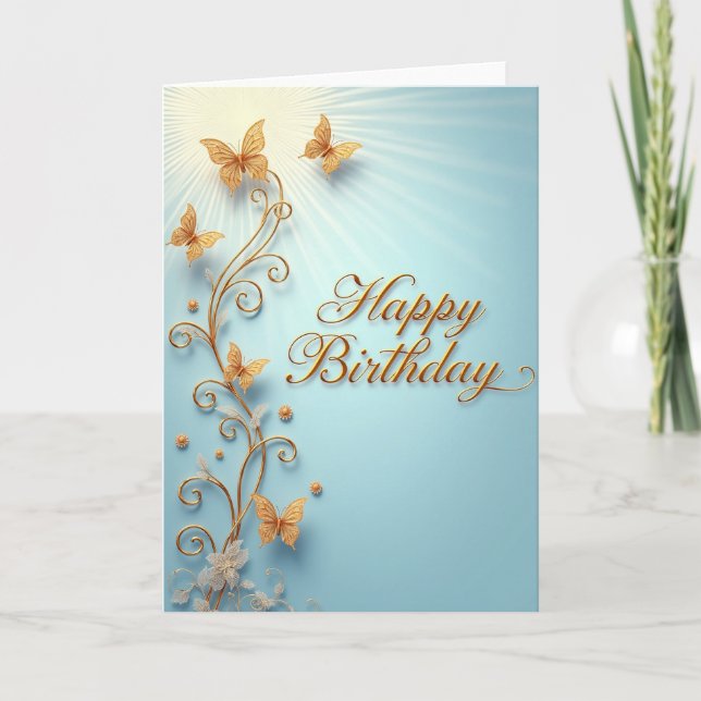 Tarjeta de cumpleaños con filigrana dulce (Anverso)