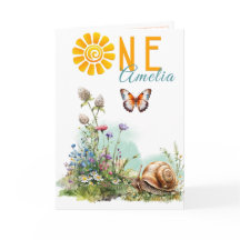Tarjeta de cumpleaños con flores silvestres para e