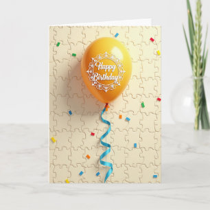 Tarjeta de cumpleaños con flujo de cinta