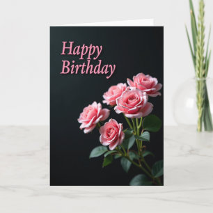 Tarjeta de cumpleaños con fondo de terciopelo