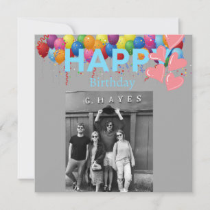 Tarjeta de cumpleaños con foto