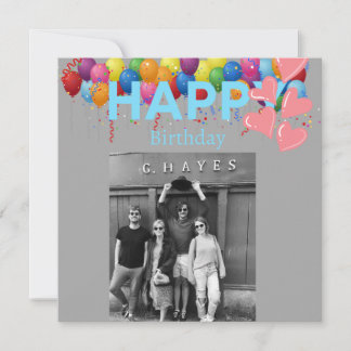 Tarjeta de cumpleaños con foto