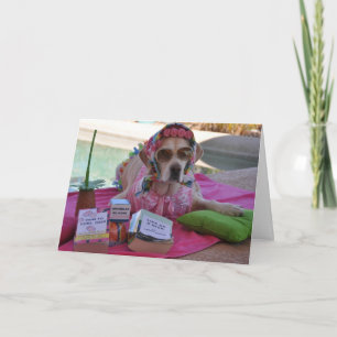 Tarjeta de cumpleaños con foto de perro