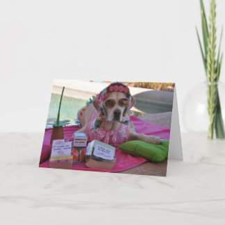 Tarjeta de cumpleaños con foto de perro