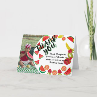 Tarjeta de cumpleaños con foto de sandía