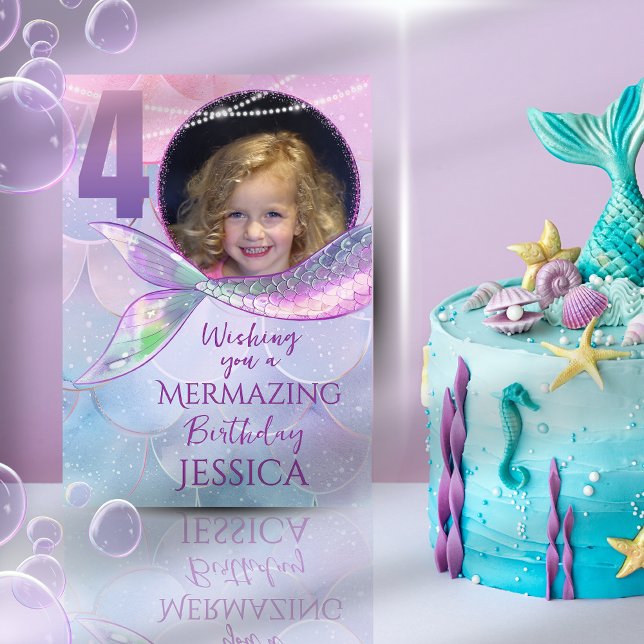 Tarjeta de cumpleaños con foto de Sirena Uno 4º an (Subido por el creador)