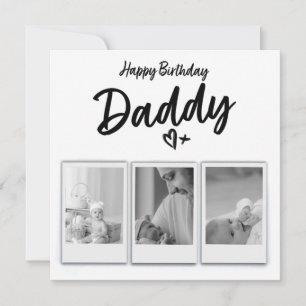 Tarjeta de cumpleaños con foto del papá personaliz