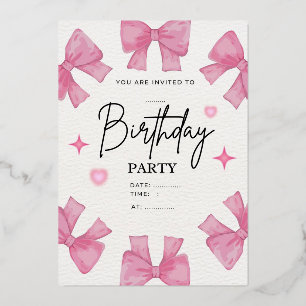 Tarjeta de cumpleaños con foto en rosa dorado y le