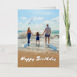 Tarjeta de cumpleaños con fotos personalizadas de 