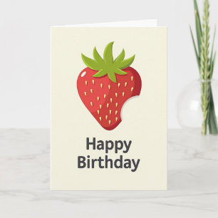 Tarjeta de cumpleaños con fruta dulce