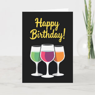 Tarjeta de cumpleaños con gafas festivas