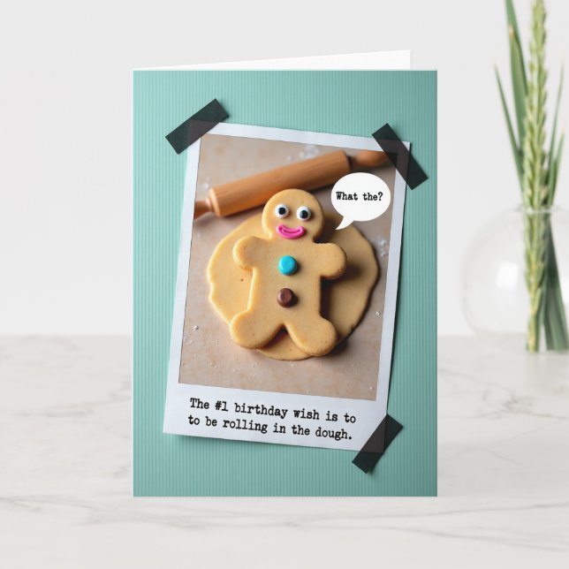 Tarjeta de Cumpleaños con Galleta Dulce (Anverso)