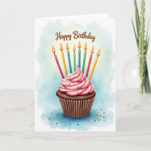 Tarjeta de Cumpleaños con Glasé