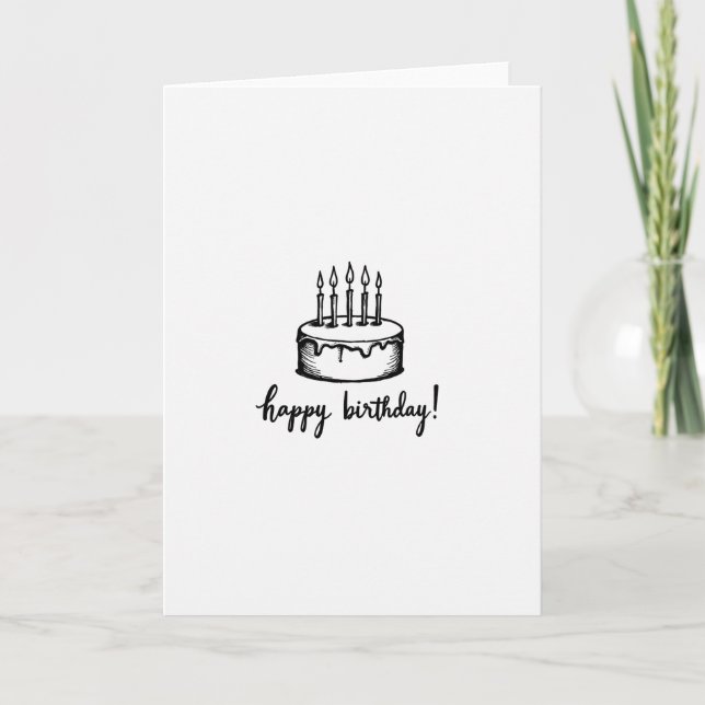 Tarjeta de cumpleaños con glaseado (Anverso)