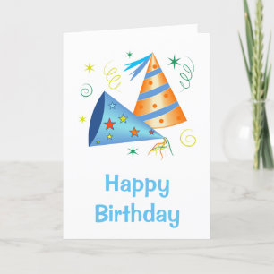 Tarjeta de cumpleaños con Gorras