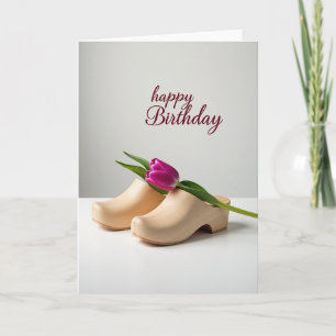 Tarjeta de cumpleaños con grano natural