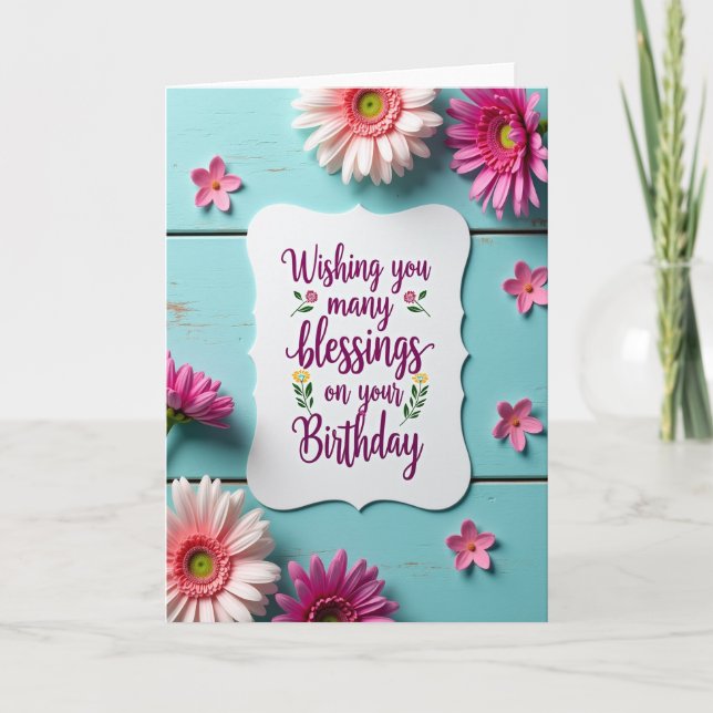 Tarjeta de Cumpleaños con Guión (Anverso)