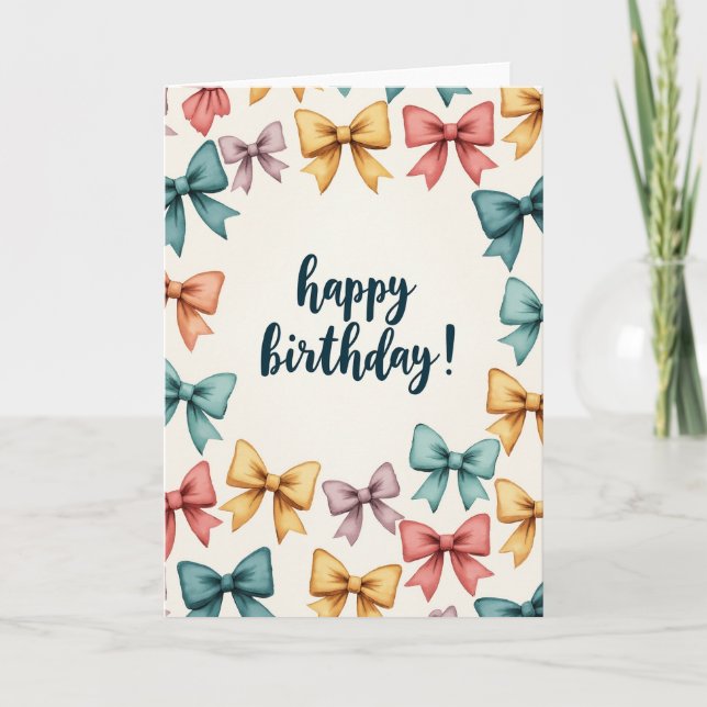 Tarjeta de cumpleaños con guión especial (Anverso)