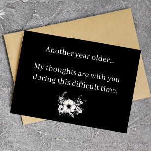 Tarjeta de cumpleaños con humor oscuro divertido p