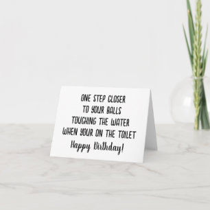 Tarjeta de cumpleaños con humor sarcástico para pa