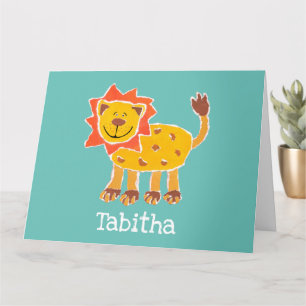 Tarjeta de cumpleaños con impresión de collage de 