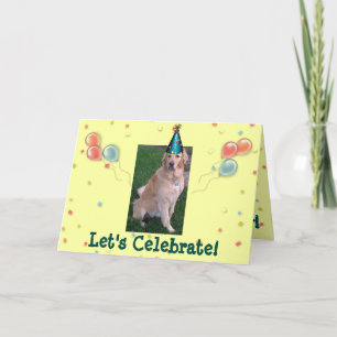 Tarjeta De Cumpleaños Con Jake The Golden Retrieve