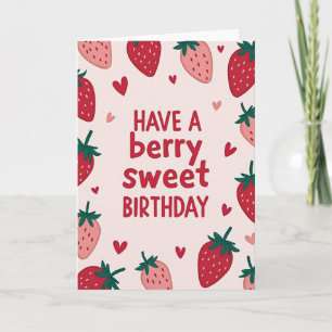 Tarjeta de cumpleaños con juego de palabras sobre 