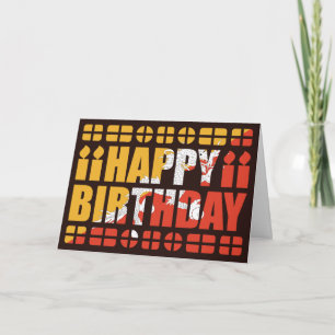 Tarjeta de cumpleaños con la bandera de Bután