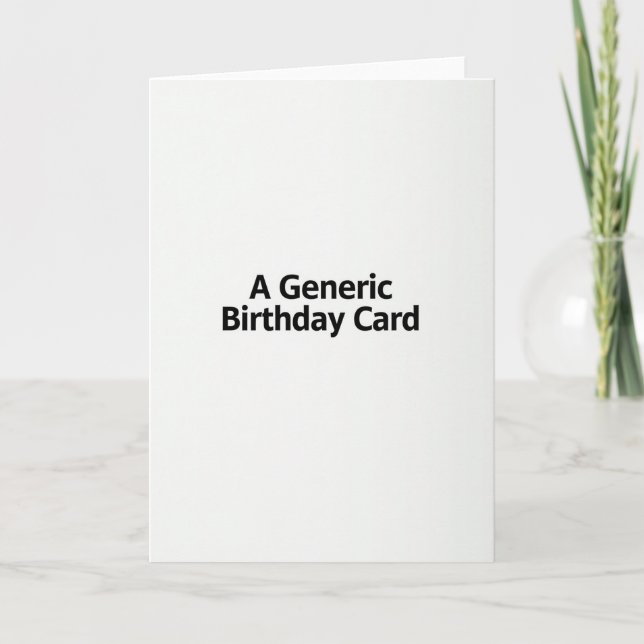 Tarjeta de cumpleaños con letra en negrita (Anverso)