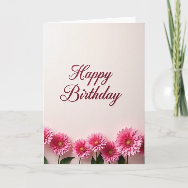Tarjeta de cumpleaños con letras brillantes (Anverso)