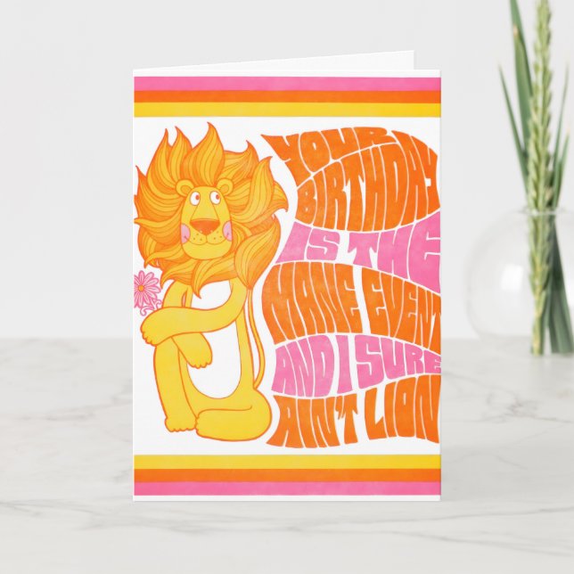 Tarjeta de Cumpleaños con Letterpress 'No soy un L (Anverso)