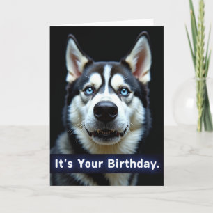Tarjeta de Cumpleaños con Mirada Intensa