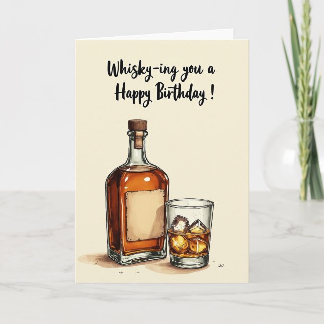 Tarjeta de cumpleaños con naturaleza muerta (Anverso)
