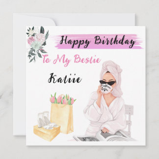 Tarjeta de cumpleaños con nombre personalizado par