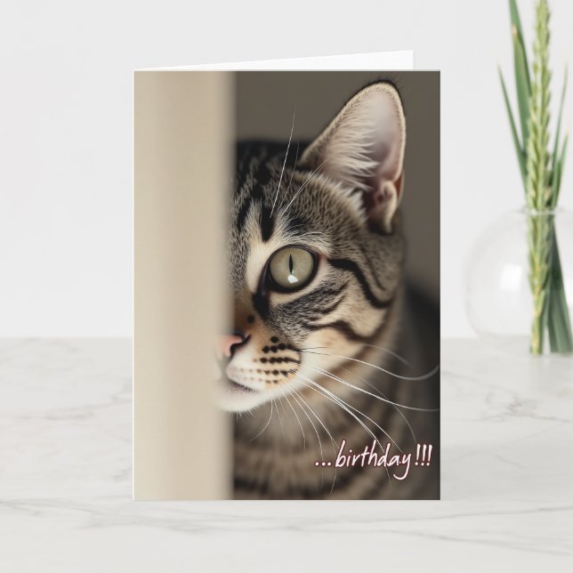 Tarjeta de cumpleaños con ojo de oliva (Anverso)