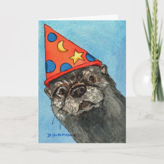Tarjeta de cumpleaños con Otter