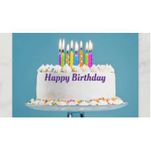 Tarjeta de cumpleaños con pastel